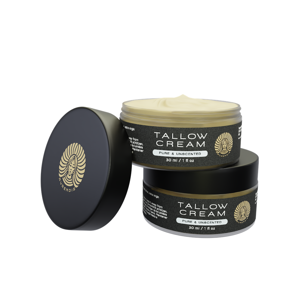 Beef Tallow Creme Mit Honig – 2x 30g, Natürliche Hautpflege Gegen Falten & Für Feuchtigkeit