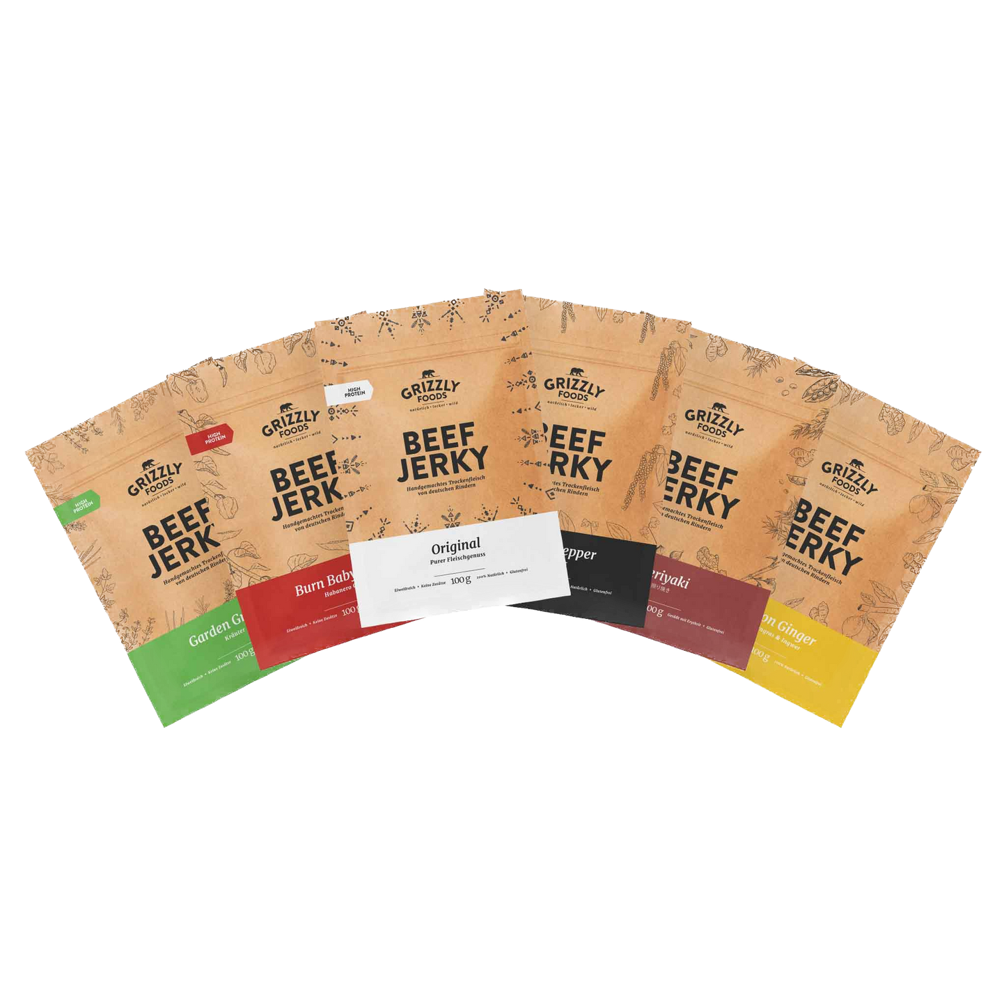 Grizzly Foods » Beef Jerky » Probier Set