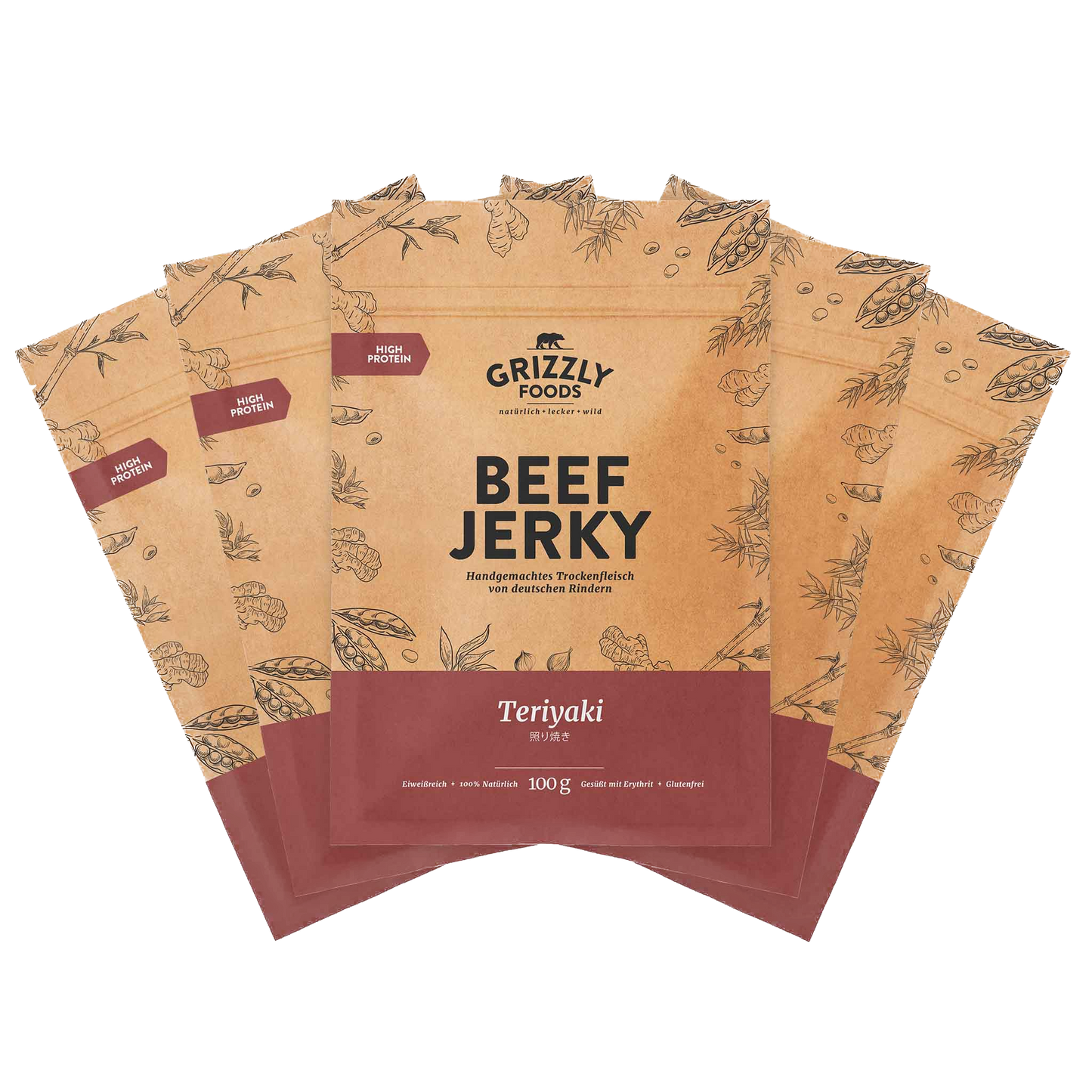Grizzly Foods » Beef Jerky » 5x Sets