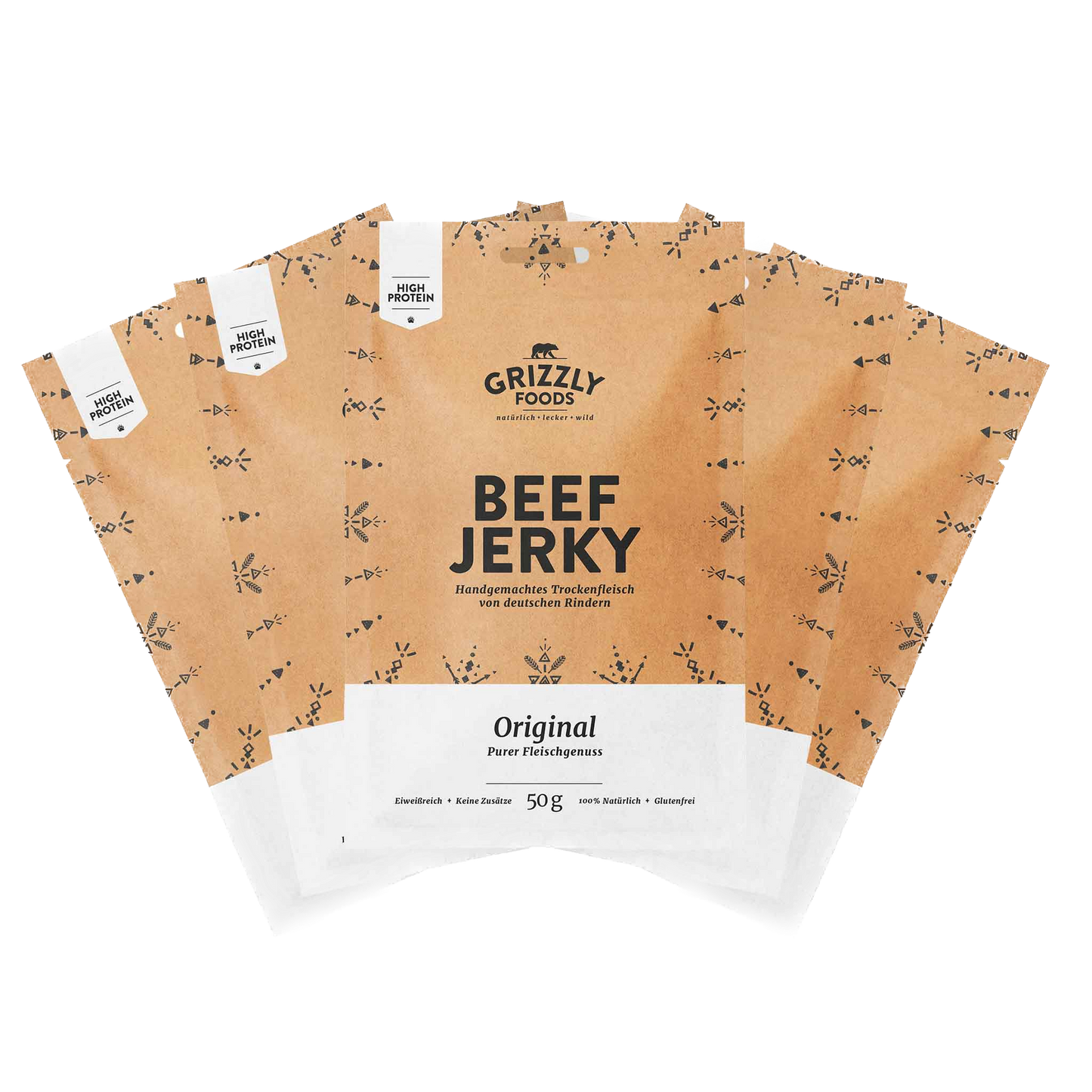 Grizzly Foods » Beef Jerky » 5x Sets