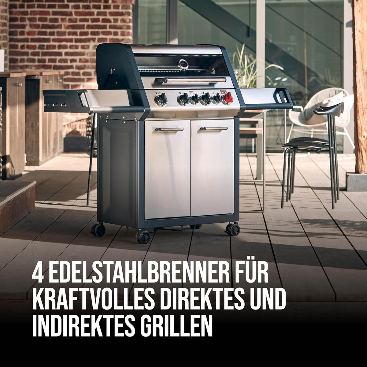 Gasgrill MONROE PRO 4 SIK TURBO
