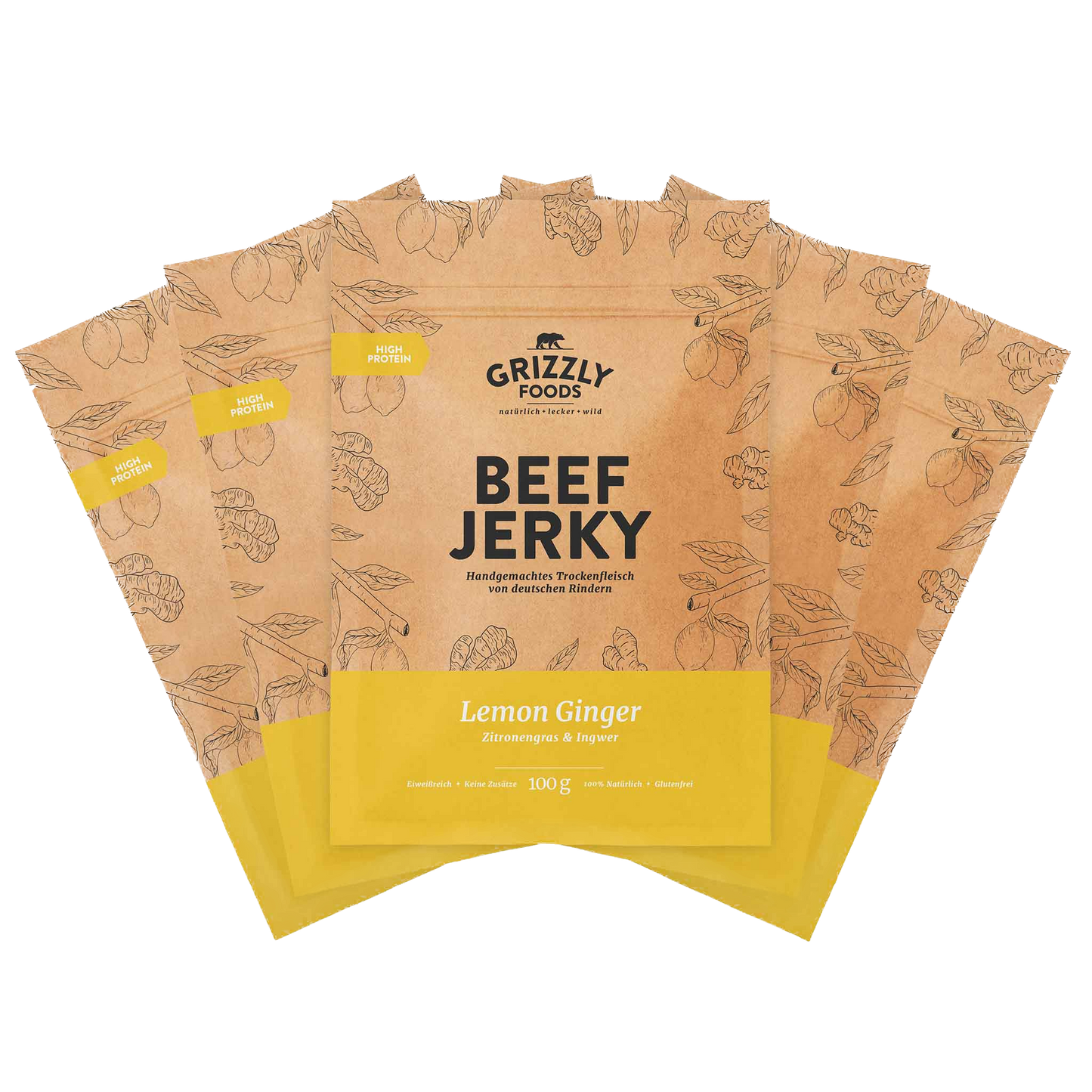 Grizzly Foods » Beef Jerky » 5x Sets