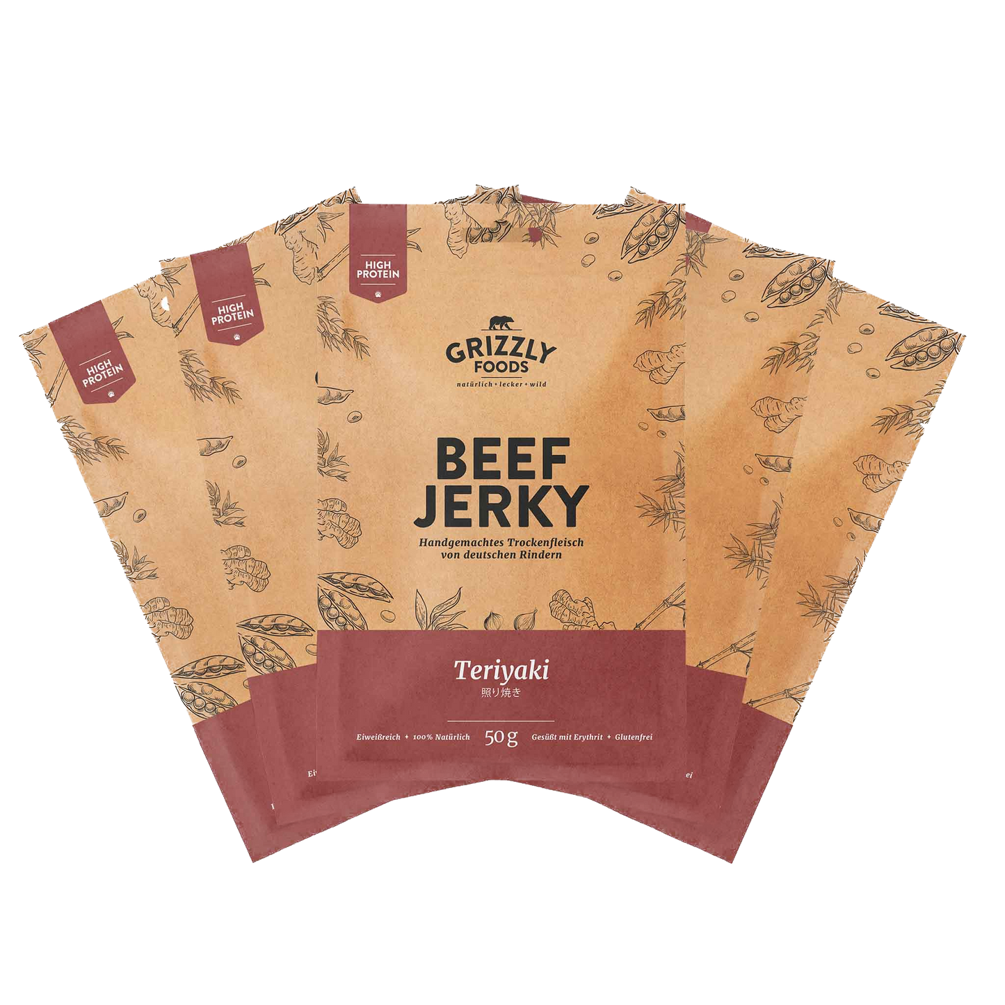 Grizzly Foods » Beef Jerky » 5x Sets