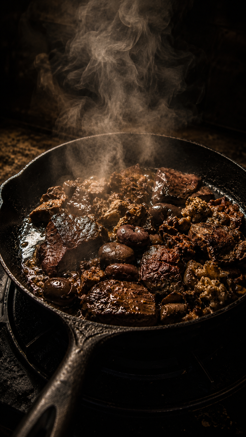 <p>L'odeur qui se dégage pendant la cuisson est intense. Une bonne préparation demande du temps et de l'expérience.  </p>