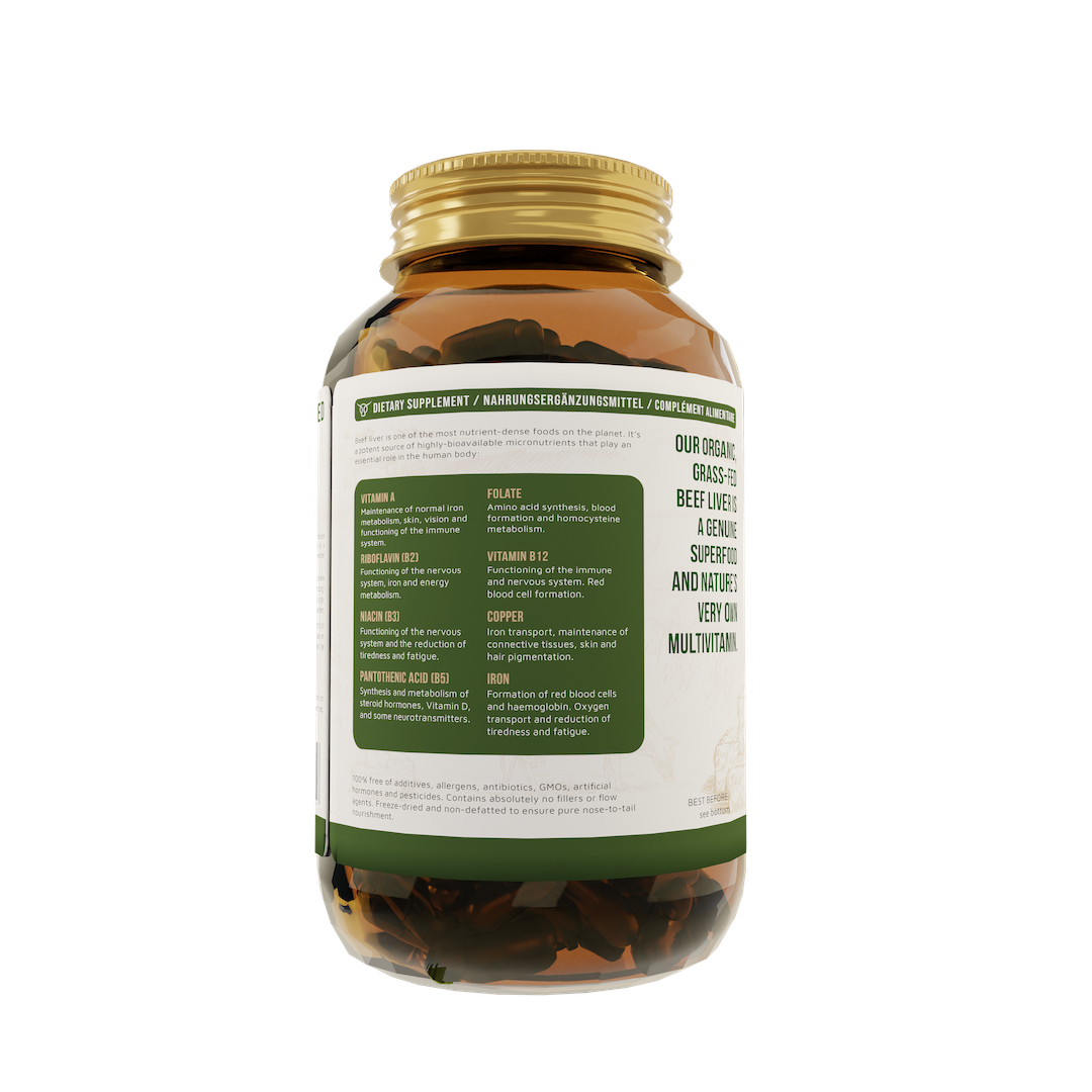 capsule di fegato bovino