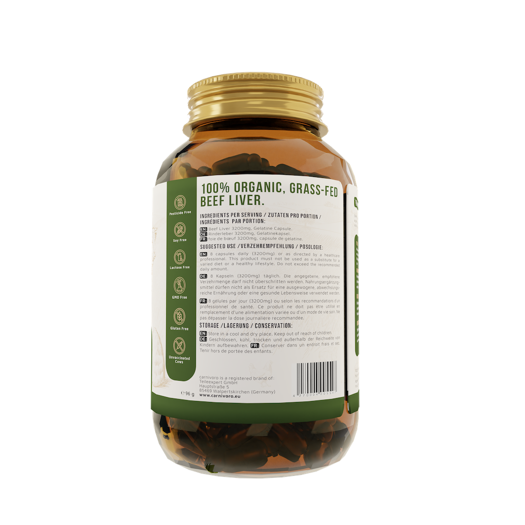 capsule di fegato bovino