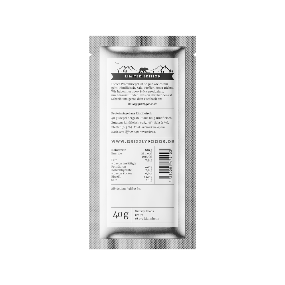 Barrita de proteína de carne de res » Set