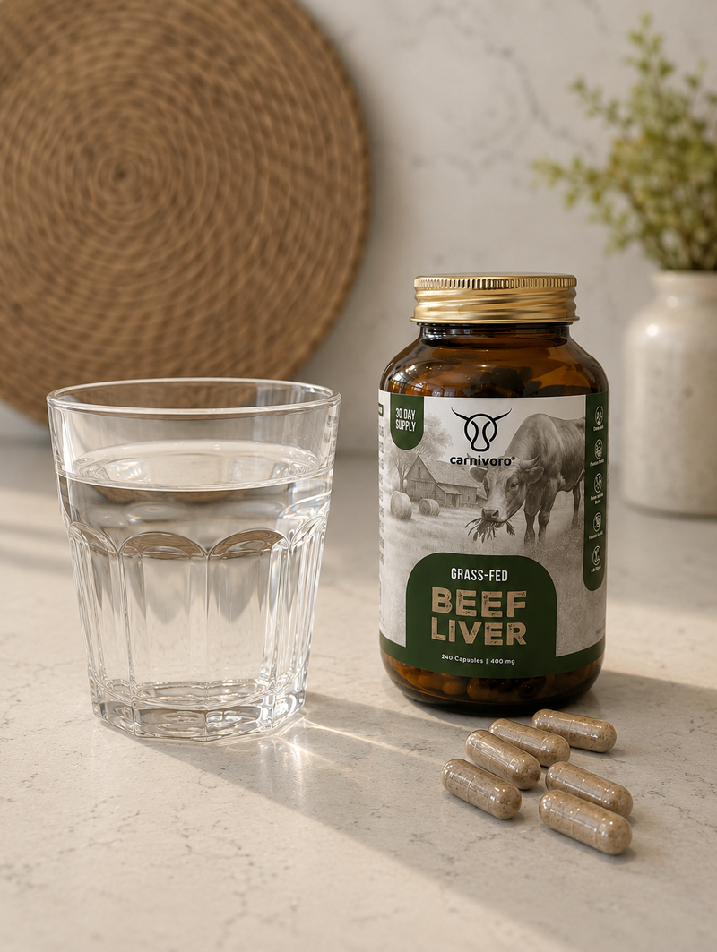 <p><br/>Die Kapseln sind <strong>geruchs- und geschmacksneutral</strong> – du schluckst sie einfach mit Wasser, ganz ohne Lebergeschmack.</p>