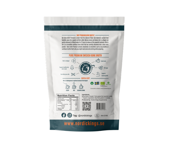 Nordic Kings » Beef Bone Broth Powder 500g