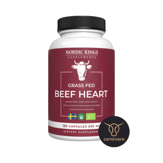 Nordic Kings » Organic Grass Fed Beef Heart 180 Capsules