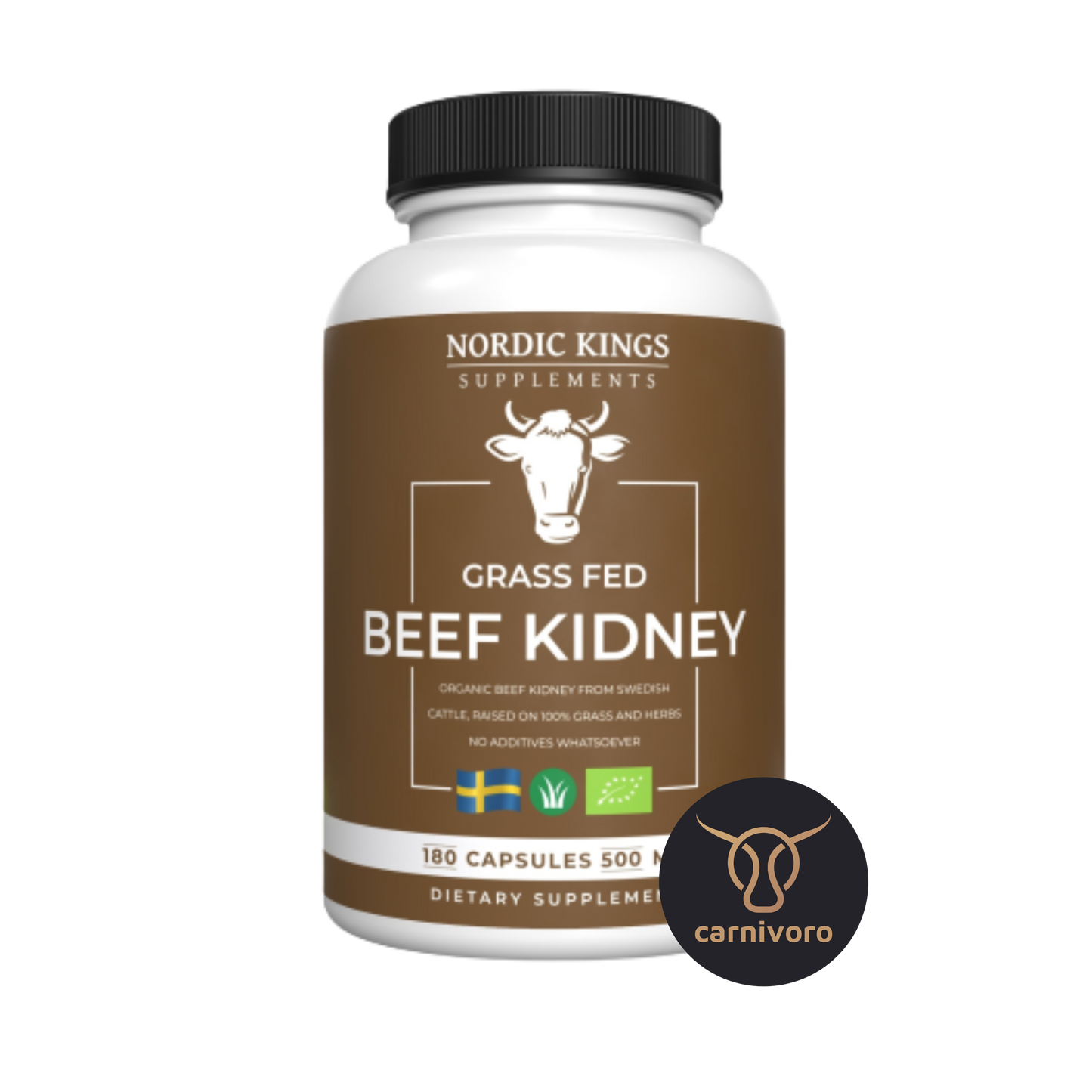 Nordic Kings » Beef Kidney» Bovine animals 180 capsules