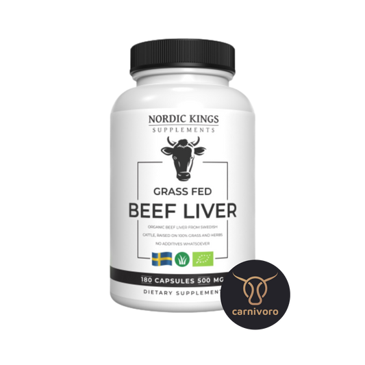 Nordic Kings » Organic Grass Fed Beef Liver 180 capsules