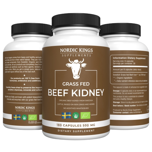 Nordic Kings » Beef Kidney » Rinderniere 180 Kapseln