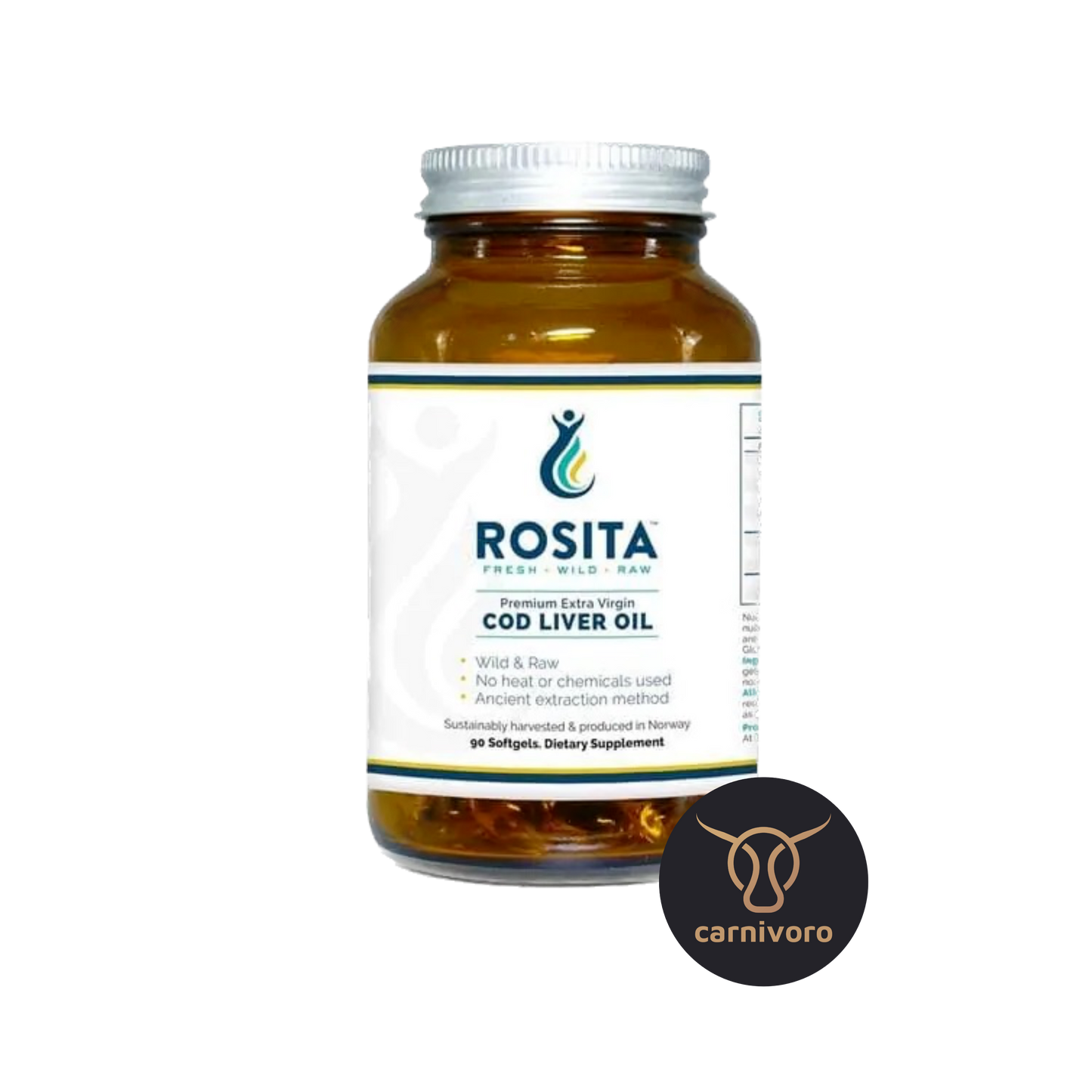 Rosita» Olio di fegato di merluzzo» olio di fegato di merluzzo 90 capsule