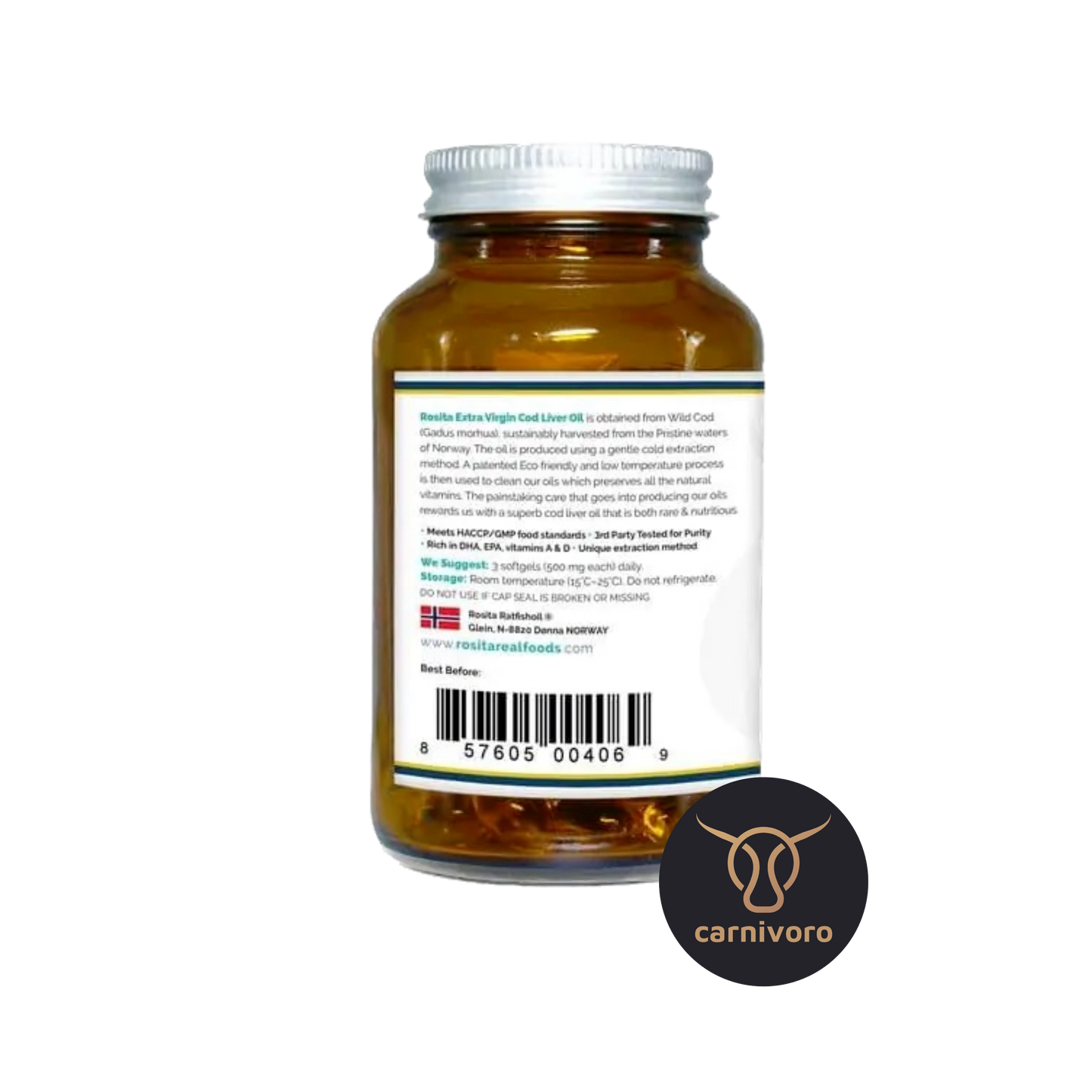 Rosita» Olio di fegato di merluzzo» olio di fegato di merluzzo 90 capsule